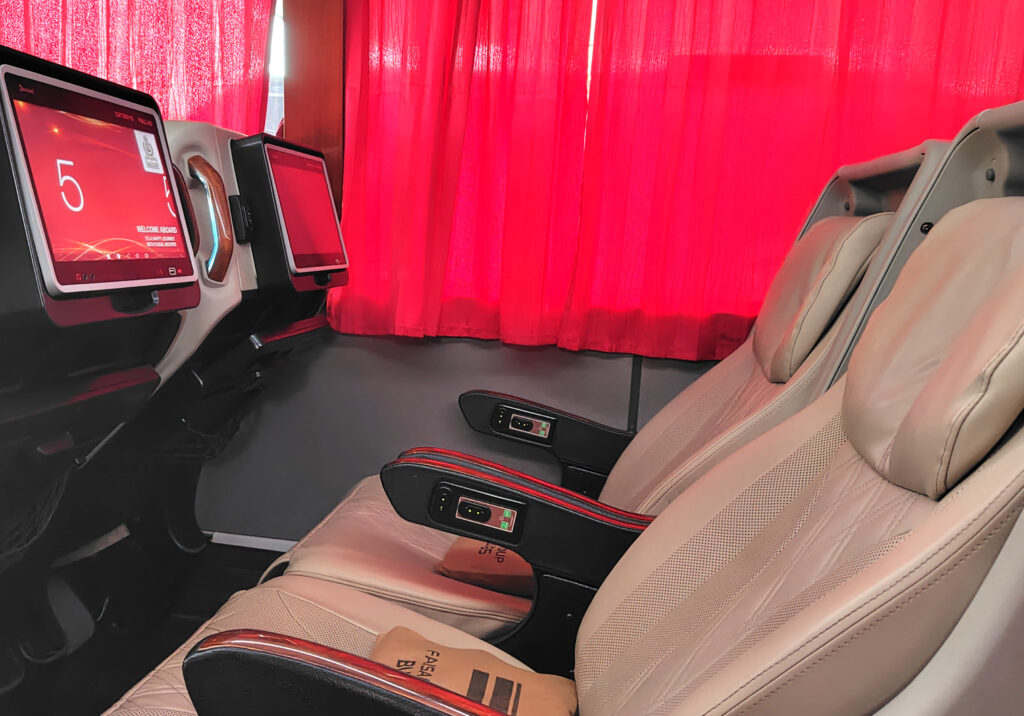 First Classの座席